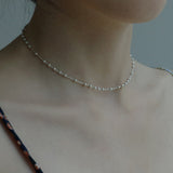 シルバーボールチェーンネックレス/SILVER BALL CHAIN NECKLACE(CHOKER) (925 silver / basic)
