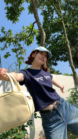トラベルボウショートスリーブtシャツ