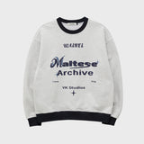 Typography ringer sweatshirts