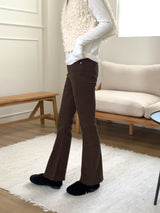 テシースリムコットンブーツカットパンツ