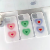 ブラーハートビームレッドフォーンケース / Blur Heart Beam red Phone Case