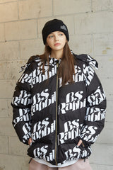 BSR2223FWJK001 LOGO HOODIE WELLON PARKA BLACK