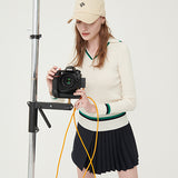 Line ribbed collar knit_CREAM (6658452717686)