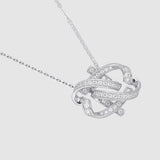 Authentique Necklace Silver(Plated White gold)