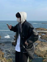 メリーディタッチャブルフーディライダージャケット / MELLY DETACHABLE HOODY RIDER JACKET(2COLOR)