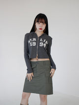 ベルリン2WAYクロップフードジップアップ / Berlin Two-Way Crop Hood Zip Up (4color)