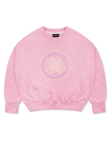 Women's Crop Circle Logo Emboss Le Lis HeavyTerry Sweatshirt Pink(FCD3TS701W)