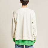Vネックワッフルカーディガン/DAMP V-NECK WAFFLE CARDIGAN_IVORY
