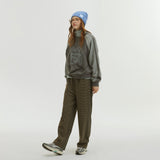 HUDDLING PENGUIN RAGLAN SWEATSHIRT_GRAY