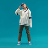 WAPPEN V NECK KNIT SWEATER_WHITE (6610781208694)
