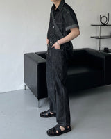 ノンフェードリネンワイドパンツ/MG516 Non-Fade Linen Wide Pants (2 colors)
