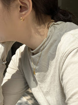 [92.5silver] melting necklace (gold)
