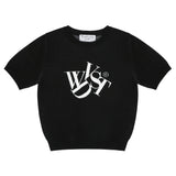 ロゴクロップニット/Logo crop Knit [2 Color]