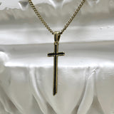クラシック チェーン クロス ネックレス / [BLESSEDBULLET]classic chain cross necklace_vintage silver