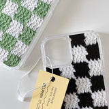 CHECKERBOARD HARD JELL CASE_BLUE