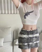 Bダイアスカート/436. B dia sk (gray, olive beige)