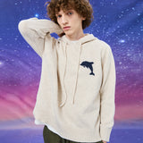 ビッグドルフィンロゴフードニット / Big dolphin logo hood knit