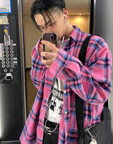 チェックシャツ
