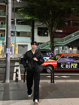 テンションピンタックバンディングパンツ