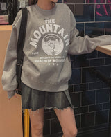 (UNISEX)ヘビーマウンテンラウンドスエットシャツ