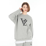 Monogram Black Big Logo Sweatshirt Gray