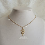 Forest Leaves Necklace - Gold