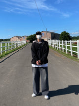 ルアワンタックワイドデニムパンツ/LUR ONETUCK WIDE DENIM PANTS(2COLOR)