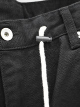 ストリングフリーサイズブラックパンツ / String free size black pants