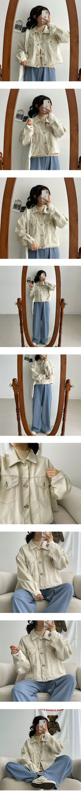 プリンストレンチヴァンクロップドポケットジャケット/Prince Trench Van Cropped Pocket Jacket