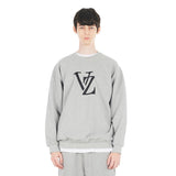 Monogram Black Big Logo Sweatshirt Gray