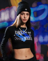 ミーロゴアンゴラビーニー/mii LOGO ANGORA BEANIE BLACK