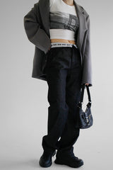 オビオープンデニムパンツ / no.7710 Obi Open Denim Pants