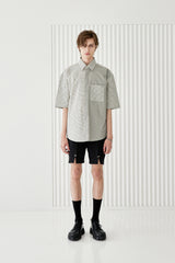 3 CHECK COMPLEX HALF SHIRT (6566840500342)