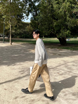 Melange twoway jacket