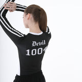 へルガールライントップ/0 5 hell girl line top - BLACK
