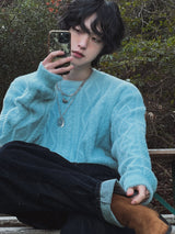 アンゴラフィッシャーツイストニット (5 color)
