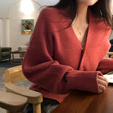 [Belied made] Monet V-neck hidden knit cardigan