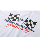 レーシングフラッグTシャツ/Racing Flag Tee (White)