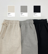 コットン起毛トレーニングショートパンツ (3color)