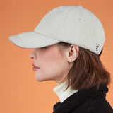 Soft Over Fit Fleece Ball Cap Cream