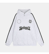 (ユニセックス) トラックスポーティーオーバーフードTシャツ / (Unisex) Track Sporty Over Hoodie T (3colors)