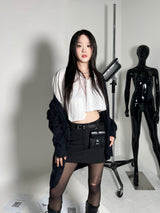 [UNISEX] Over fit angora v-neck knit cardigan (3 Color)