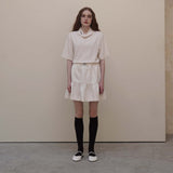 Cream Drape T-Shrits