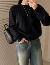 Basic Autumn Round Knit (10color)