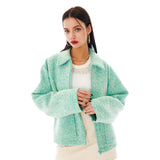 Stardust Boucle Wool Jacket [Mint]