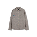 Bluesf ワッフル チェック オーバーサイズ フィット シャツ - ベージュ & ブラック