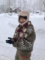 Shiroi check muffler 