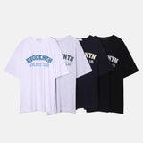 ブルックリンコットンオーバーサイズフィットショートスリーブTシャツ / LMN Brooklyn Cotton Oversized Fit Short-Sleeved T-Shirt (4 colors)