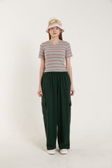 マルチカラーストライプTシャツ/MULTI COLOR STRIPE T.SHIRT