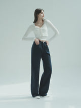 リネンワイドパンツ / W1010 LINEN WIDE PANTS_NAVY